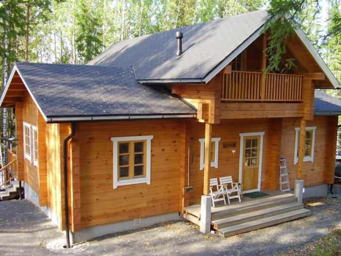 Финский деревянный дом из клееного профилированного бруса