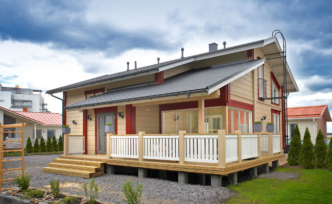 Классический финский деревянный дом