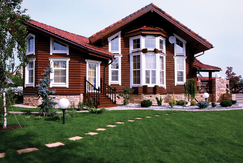 Финский деревянный дом со вторым светом